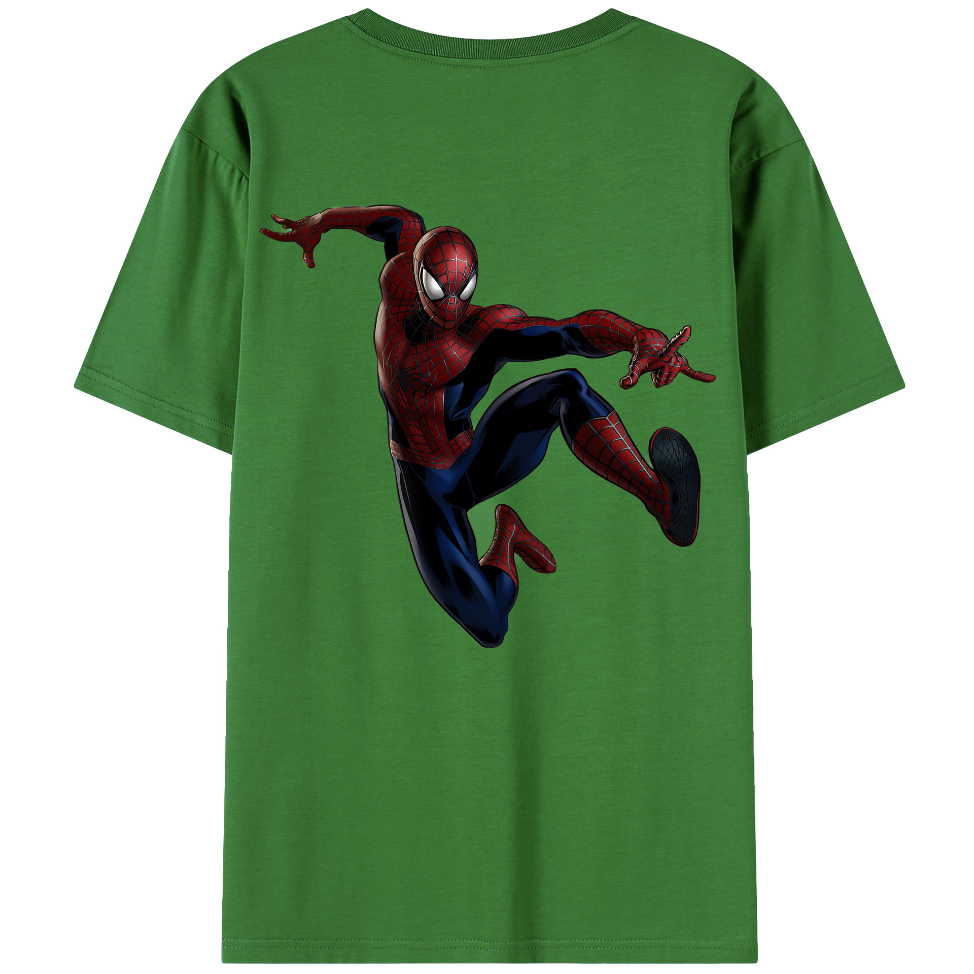 （画像用） Spider Man スパイダーマン レディース半袖Tシャツ(バックプリント)